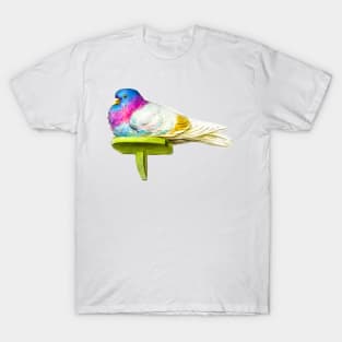 Colorful dove in vintage design T-Shirt